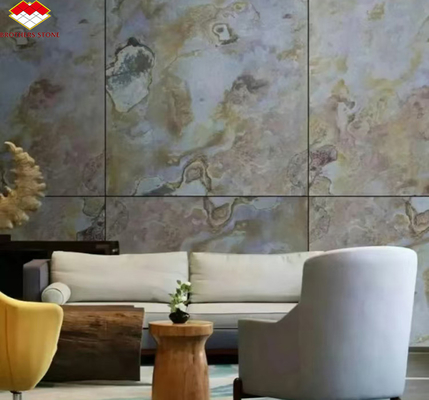 Design graphique de l'intérieur de l'hôtel Natural Flexible Stone Veneer Panel Carreaux de revêtement muraux