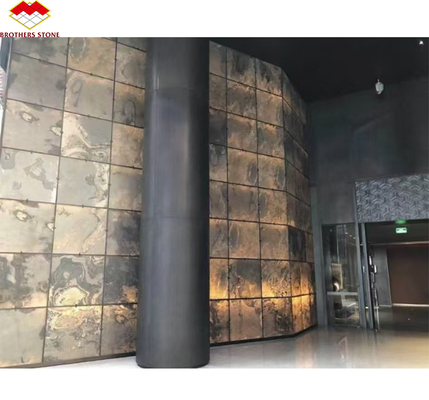 Argile souple, placage en pierre naturelle MCM pour revêtement de murs, carreaux de texture de l'hôtel, 1 mm de minceur