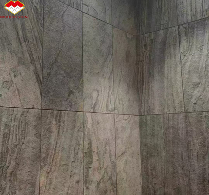 Argile souple, placage en pierre naturelle MCM pour revêtement de murs, carreaux de texture de l'hôtel, 1 mm de minceur