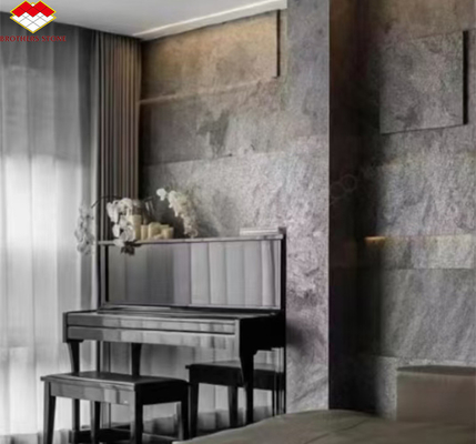 Argile souple, placage en pierre naturelle MCM pour revêtement de murs, carreaux de texture de l'hôtel, 1 mm de minceur