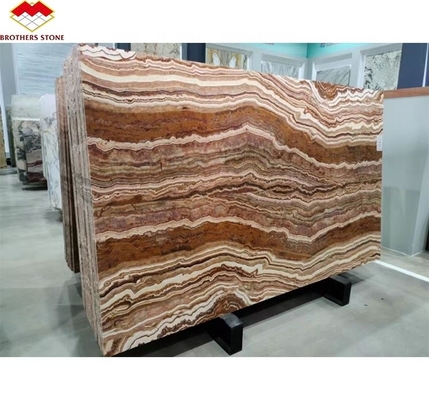 Texture translucide en onyx de mer Noire polissée pour la décoration de panneaux muraux intérieurs