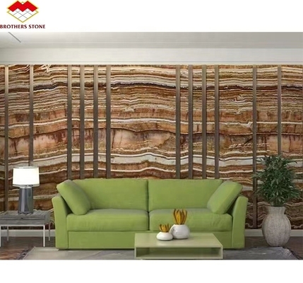 Texture translucide en onyx de mer Noire polissée pour la décoration de panneaux muraux intérieurs