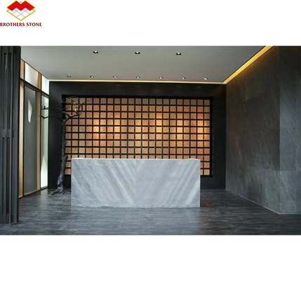Plaques de pierre souple en ardoise revêtement mural dans le design moderne pour les intérieurs de villas hôtelières