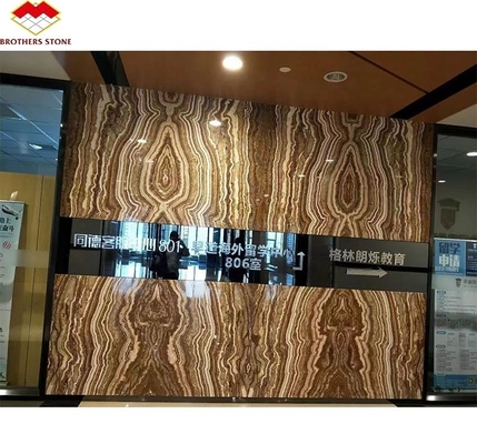 Texture translucide en onyx de mer Noire polissée pour la décoration de panneaux muraux intérieurs