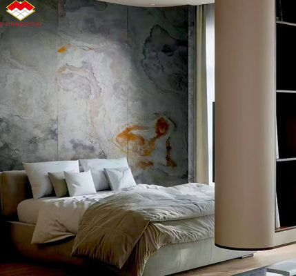 Plaques de pierre souple en ardoise revêtement mural dans le design moderne pour les intérieurs de villas hôtelières