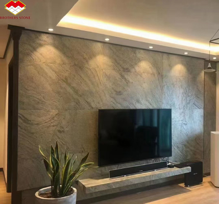 Carreaux muraux en feuille de faisceau de pierre naturelle ultra-mince pour le design intérieur d'hôtel moderne
