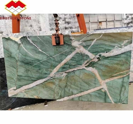 Pierre naturelle Brésil Marbre rétroéclairé Sodalite vert Quartzite pour les idées de conception de chambre