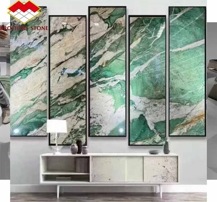 Pierre naturelle Brésil Marbre rétroéclairé Sodalite vert Quartzite pour les idées de conception de chambre