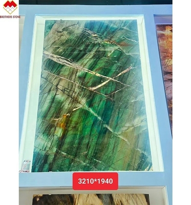 18 20 mm épaisseur Fuchsite cristallin vert Luxe Royale Émeraude Vert Quartzite