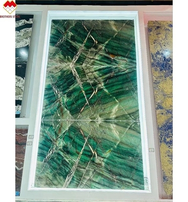 18 20 mm épaisseur Fuchsite cristallin vert Luxe Royale Émeraude Vert Quartzite