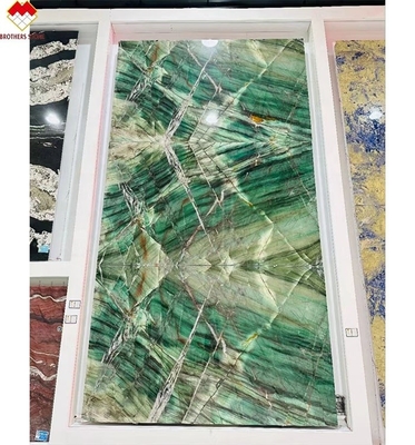 18 20 mm épaisseur Fuchsite cristallin vert Luxe Royale Émeraude Vert Quartzite