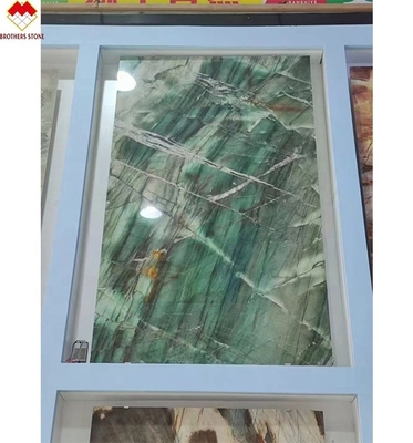 18 20 mm épaisseur Fuchsite cristallin vert Luxe Royale Émeraude Vert Quartzite