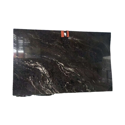 Plaque de granit cosmique noir Gucci polissée du Brésil pour cuisine et salle de bain moderne