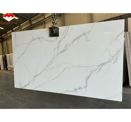 Grande dalle blanche de nano-marbre La meilleure sélection pour un comptoir de design moderne