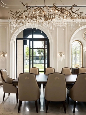 Villa de luxe de style moderne du Moyen-Orient Ambre beige et marbre blanc Lavabo Design intérieur