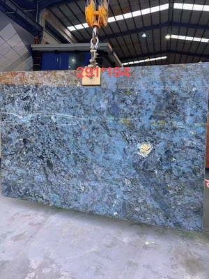 Grand plateau poli brillant Labradorite bleu granit Bureau et île Table Design