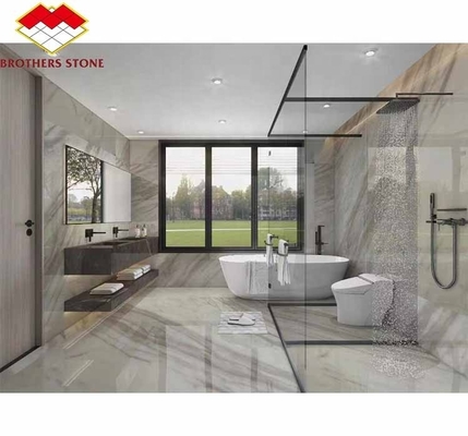 Pierre naturelle taillée à la taille Foshan Grecque Jazz Blanc Marbre avec finition polie
