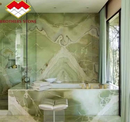 Exquis saphir vert onyx marbre jade la pierre de la dalle pour le salon salle à manger chambre à coucher