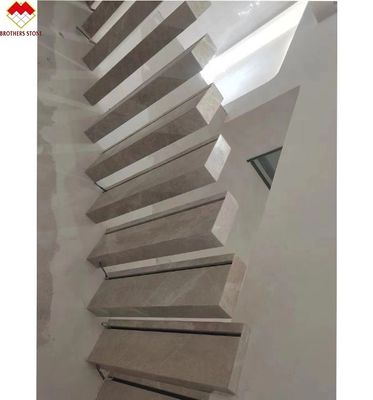 15 18 mm Escaliers en spirale en marbre gris pour les maisons modernes et une installation facile