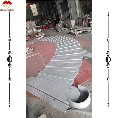 ODM/OEM personnalisé Marbre cristallin blanc pour les escaliers à fil Onyx Escalier en marbre à Foshan