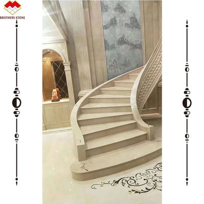 Bon marbre d'escalier en céramique de nez en blanc avec finition vitrée personnalisée