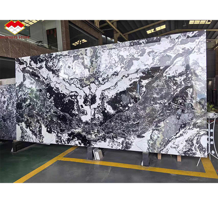Des dalles de granit bleu modernes polies pour l'hôtel et la décoration intérieure à l'intérieur de Brothers Stone