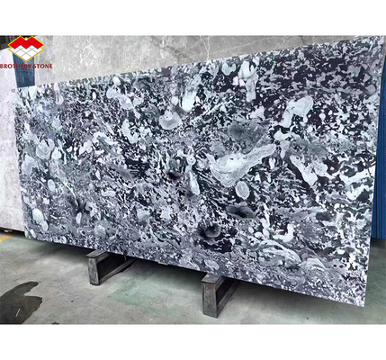 Des dalles de granit bleu modernes polies pour l'hôtel et la décoration intérieure à l'intérieur de Brothers Stone
