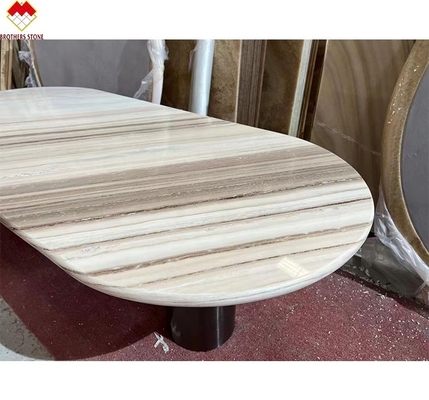 Palissandro Table en marbre bleu Table à manger moderne avec dessin et taille 180*90cm