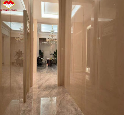 Calcite marbre poli Bianco Botticino pour le haut de gamme Shanna Beige panneau mural de conception