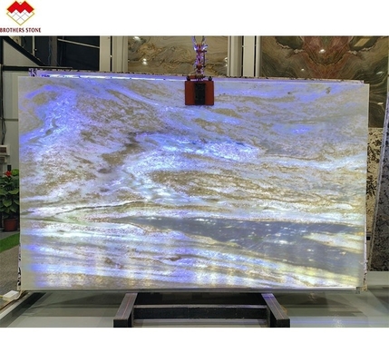 Améliorez votre cuisine et votre salle de bain avec du quartz bleu clair brésilien poli