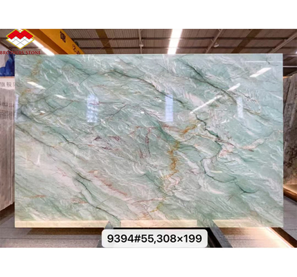 Carreaux de granit de marbre de style Royal Green Quartzite naturel pour le sol et le mur d'un hôtel
