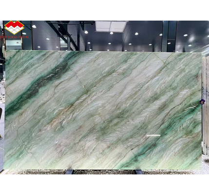 Carreaux de granit de marbre de style Royal Green Quartzite naturel pour le sol et le mur d'un hôtel