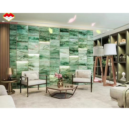 Carreaux de granit de marbre de style Royal Green Quartzite naturel pour le sol et le mur d'un hôtel