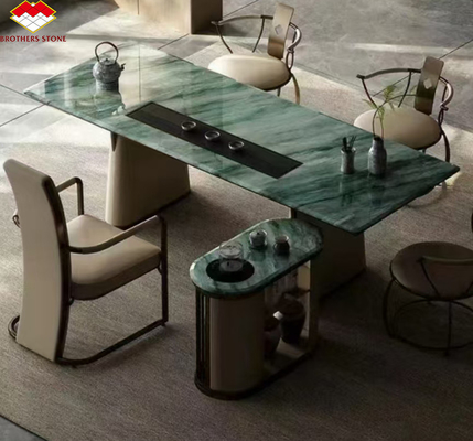 Carreaux de granit de marbre de style Royal Green Quartzite naturel pour le sol et le mur d'un hôtel