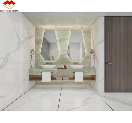 Style de conception moderne Grande dalle de jade vert onyx pierre de marbre pour le mur et la table de salle de bain