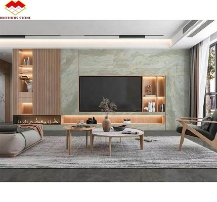 Style de conception moderne Grande dalle de jade vert onyx pierre de marbre pour le mur et la table de salle de bain