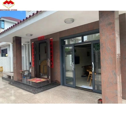 Granit rouge poli de haute qualité, granit bleu de l'Himalaya, grande dalle pour décoration d'escaliers intérieurs et produits de cuisine