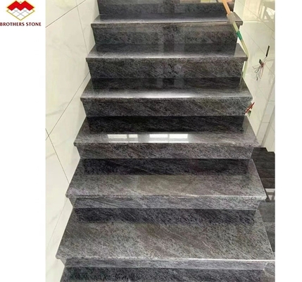 Carreaux de granit bleu Vizag poli dans un style moderne pour le comptoir et le sol de la cuisine