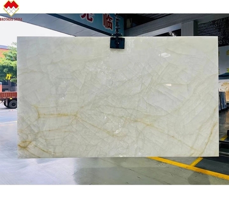 Panneau mural en pierre de quartzite de l'âge de glace composant lavabo pour bureau d'île intérieure