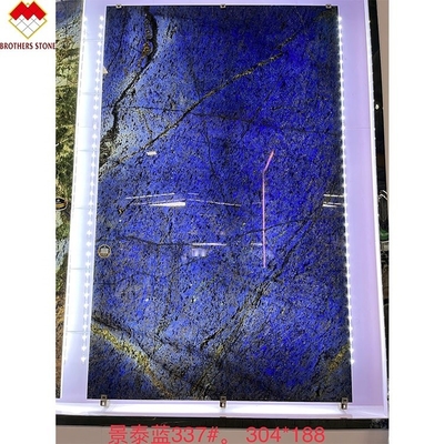 Design moderne Luxe élégant Brésil Rêve Saphir Blue Stone rétroéclairé Labradorite Granit bleu