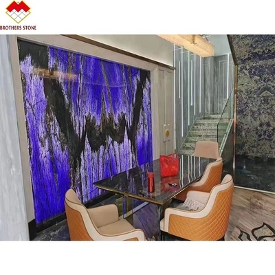 Design moderne Luxe élégant Brésil Rêve Saphir Blue Stone rétroéclairé Labradorite Granit bleu