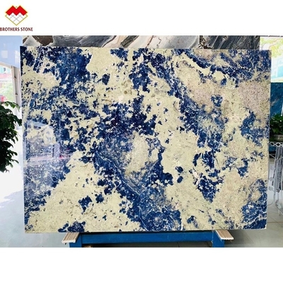 ODM OEM Acceptable Luxe Bolivie Tableau en marbre bleu pour panneaux muraux et carreaux de sol