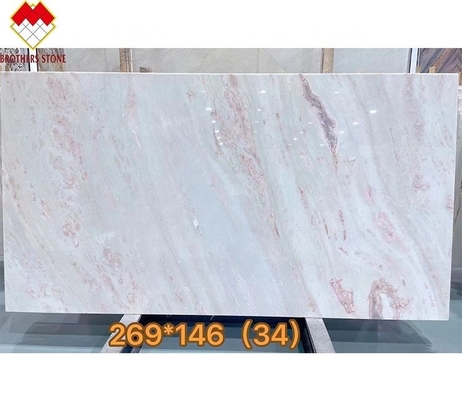 Fantasy moderne rose rose quartzite plaque Villa Marbre type Dolomite Polie grande plaque