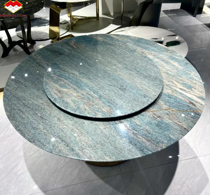 Amazon Blue Luxury Stone Polished Slab pour une villa et un hôtel