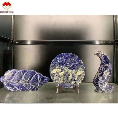 Marbre africain transparent en lapis, en sodalite, en bleu, en onyx, du type marbre de Yunfu