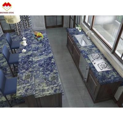 Marbre africain transparent en lapis, en sodalite, en bleu, en onyx, du type marbre de Yunfu