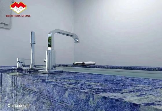 Marbre africain transparent en lapis, en sodalite, en bleu, en onyx, du type marbre de Yunfu