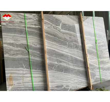 Panneaux muraux de marbre gris serbe poli pour la décoration intérieure haut de gamme