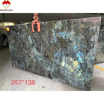 15-18 mm d'épaisseur Marbre bleu de Bahia transparent cristallin bleu Onyx marbre en bon état