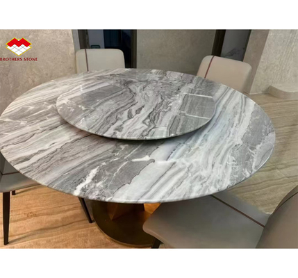 Panneaux muraux de marbre gris serbe poli pour la décoration intérieure haut de gamme